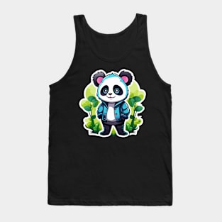 Panda Illustration Tank Top